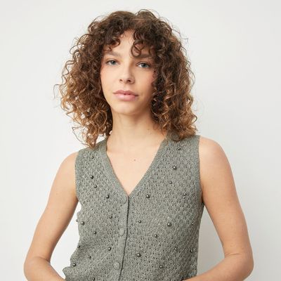 Imagen 2 del producto Polera Tejida Sin Mangas Mujer