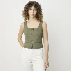 VERO MODA - Blazer 100% Algodón Mujer