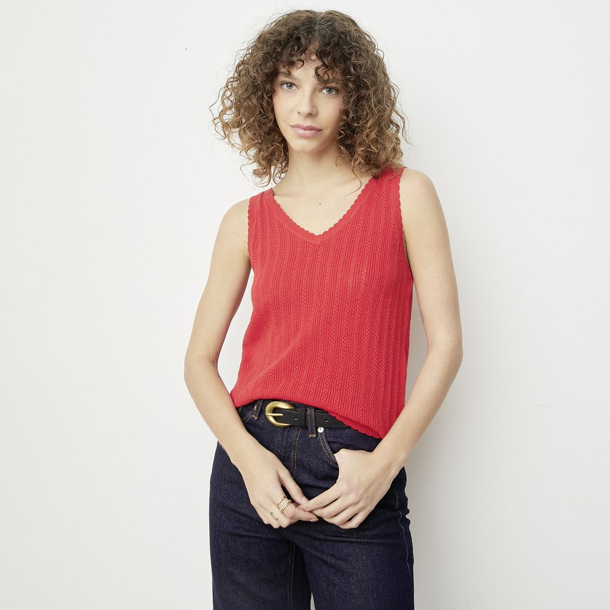 VERO MODA - Polera sin Mangas Algodón Mujer Vero Moda