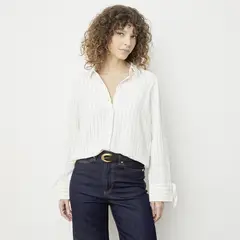 VERO MODA - Blusa Botones Manga Larga Mujer