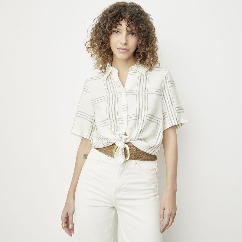 VERO MODA - Blusa Botones Manga Corta Mujer Vero Moda