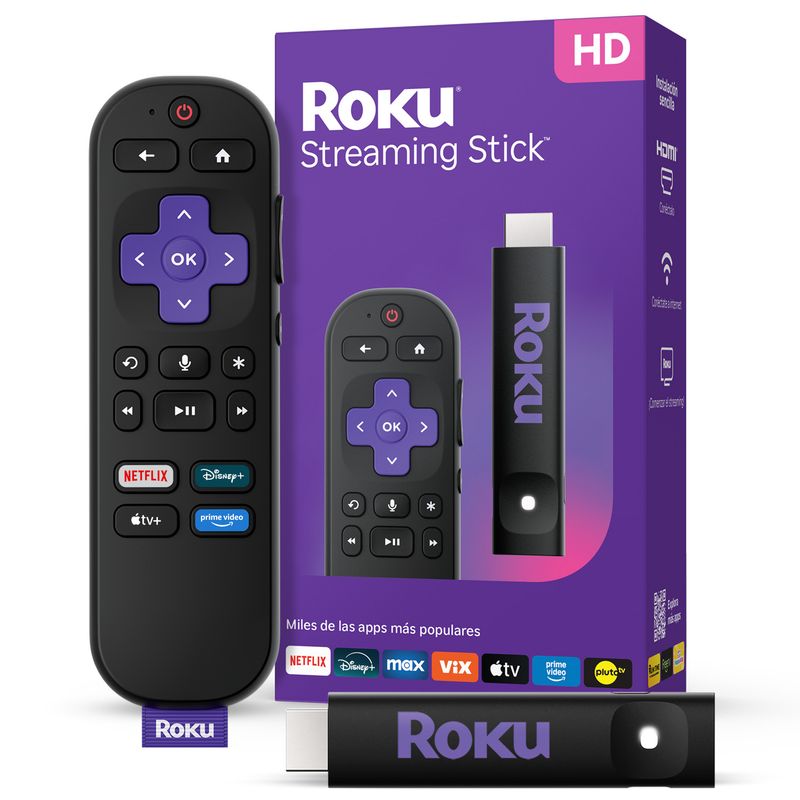 ROKU - Roku® Streaming Stick™ 2025 - Dispositivo de streaming HD para TV