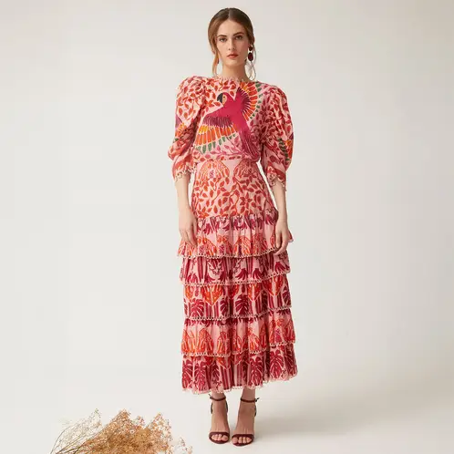 COOSY - Falda 100% Algodón Mujer