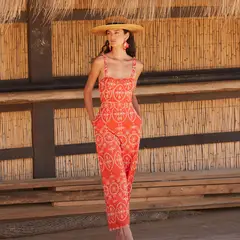 COOSY - Conjunto Bordado 100% Algodón Mujer