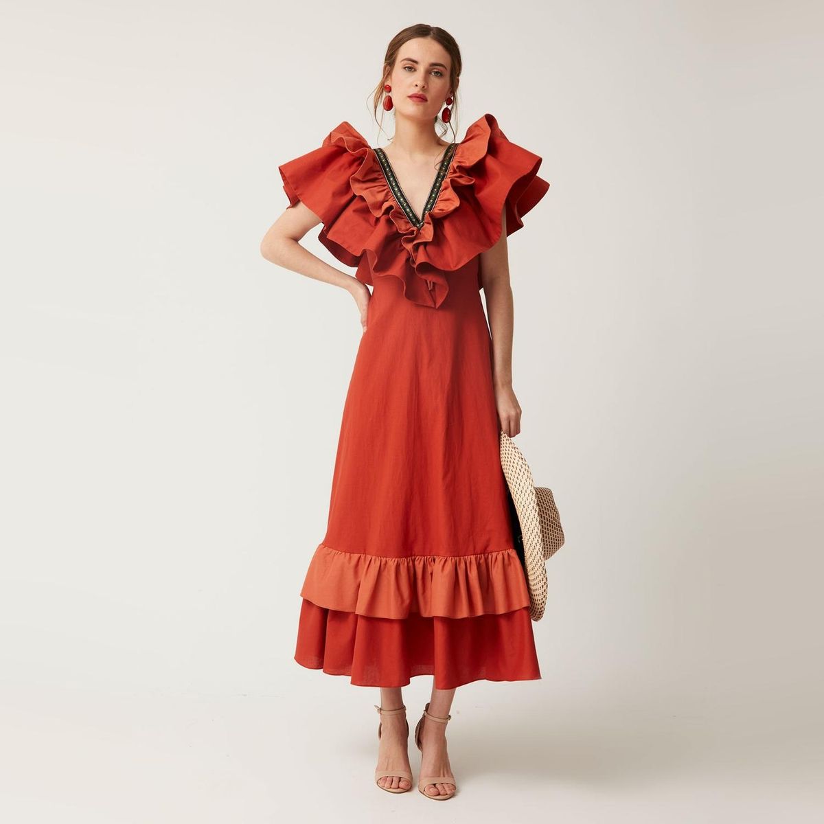 COOSY - Vestido Fiesta 100% Algodón Mujer Coosy