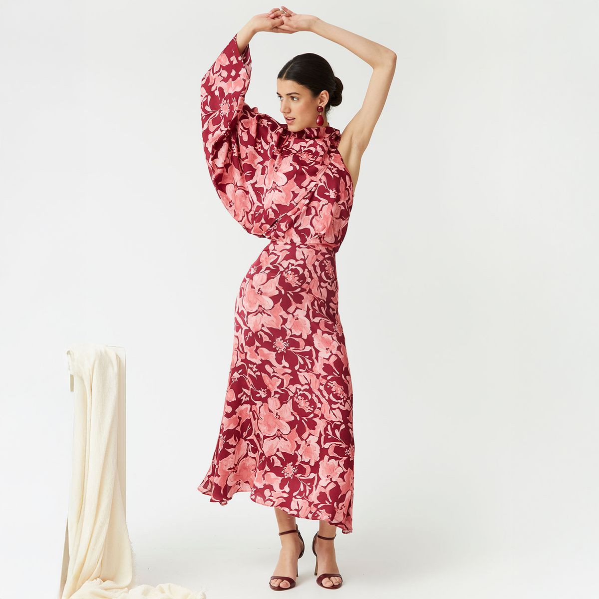 COOSY - Vestido Fiesta Manga Desmontable Mujer Coosy