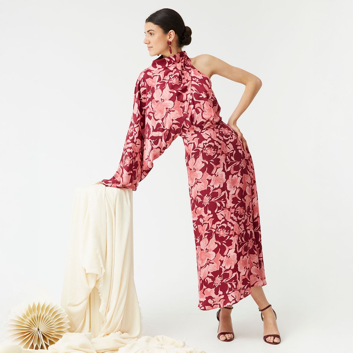 COOSY - Vestido Fiesta Manga Desmontable Mujer Coosy