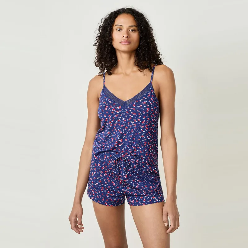 ETAM - Short de Pijama Molly Fleurs Mujer Etam