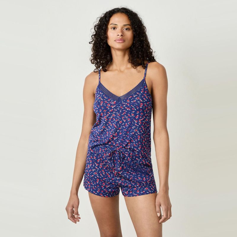 ETAM - Short de Pijama Molly Fleurs Mujer Etam