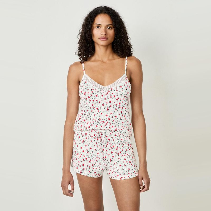 ETAM - Short de Pijama Molly Fleurs Mujer Etam