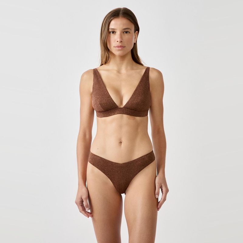 ETAM - Bottom de Bikini Brazilian Brillos Helio Mujer Etam