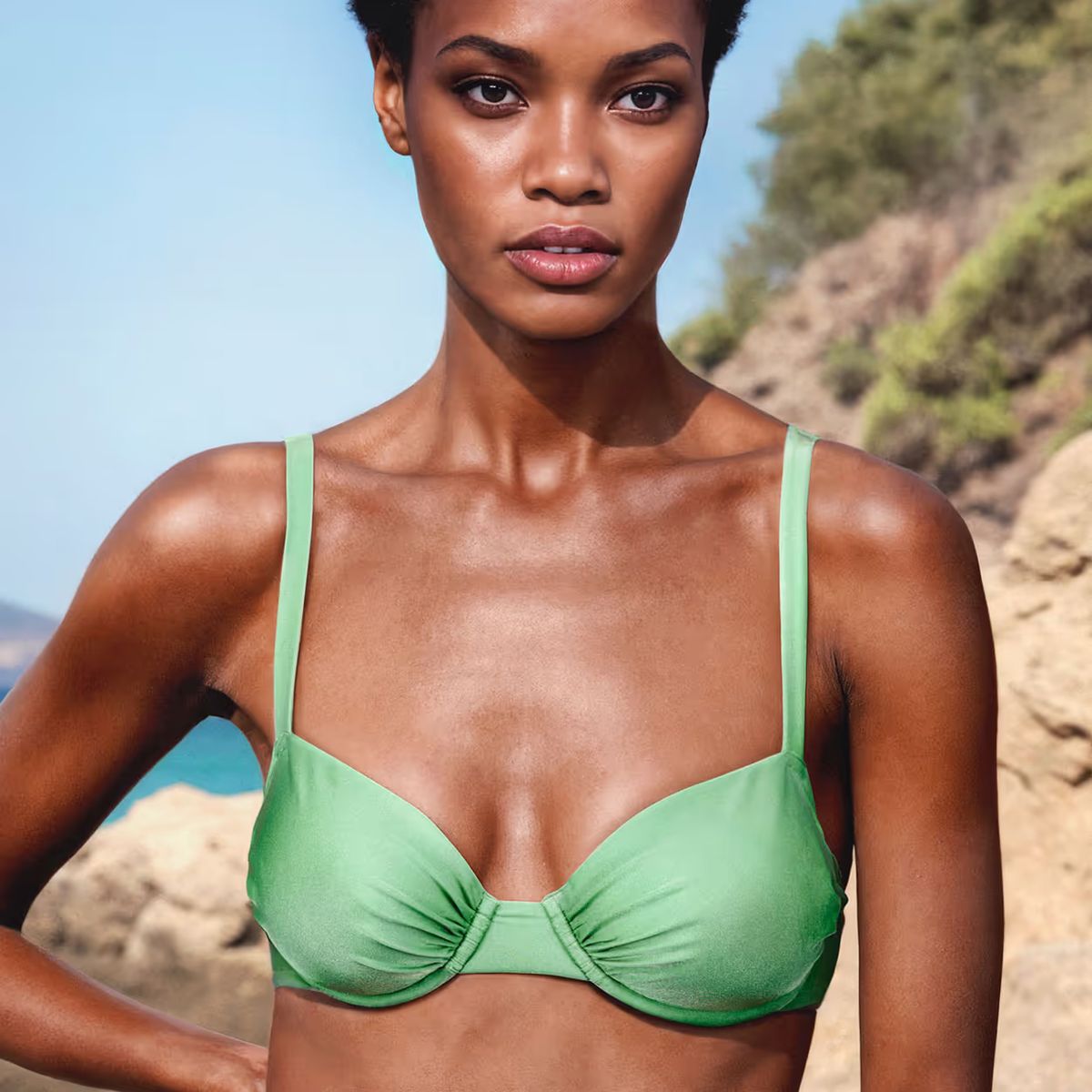 ETAM - Top de Bikini SC Classique Brillos Mooka Mujer Etam