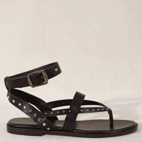 MICUIR - Sandalia Mujer Cuero Negro