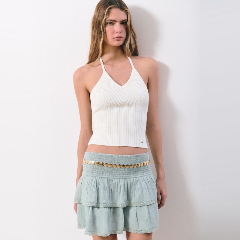 BROWNIE - Falda Volantes Detalle Lace Mujer Brownie