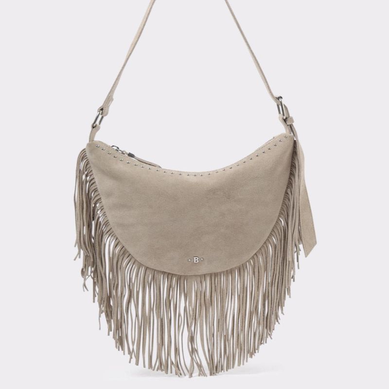 BROWNIE - Cartera Bandolera Flecos Mujer Brownie