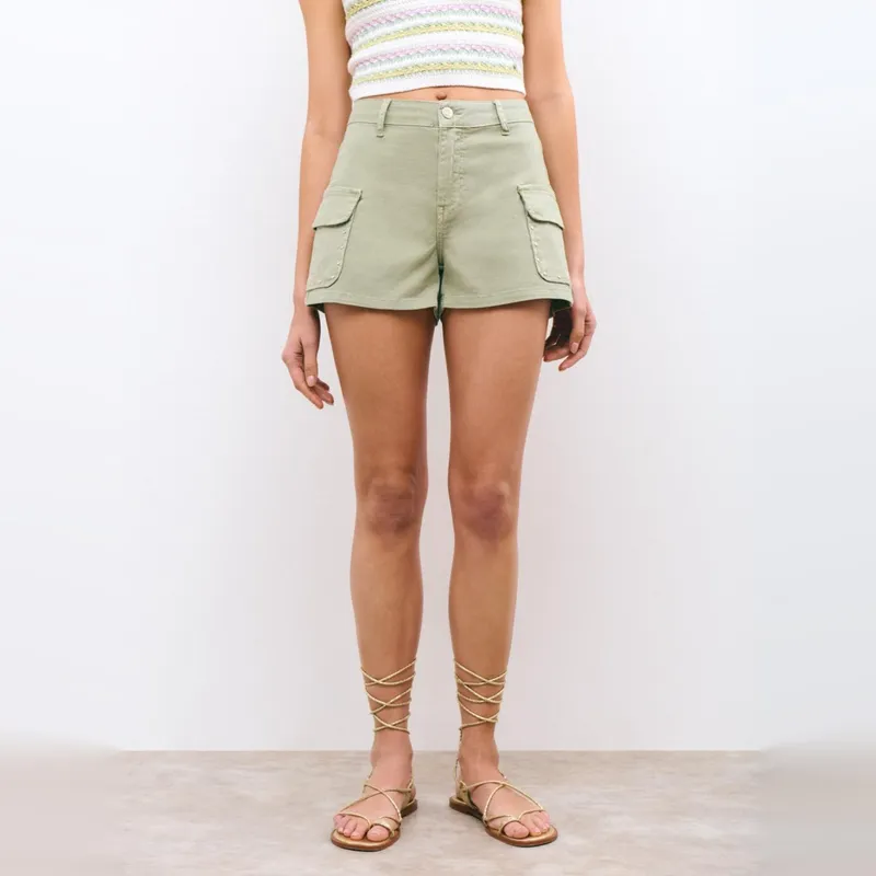 BROWNIE - Short Básico Cargo Mujer Brownie