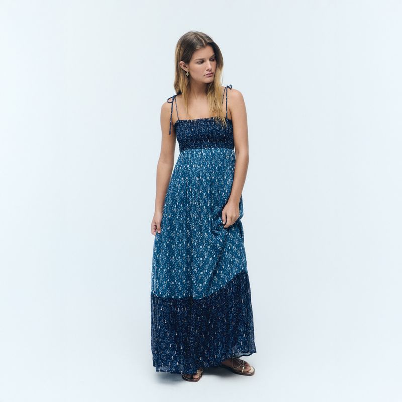 BROWNIE - Vestido Estampado Cenefa Mujer Brownie