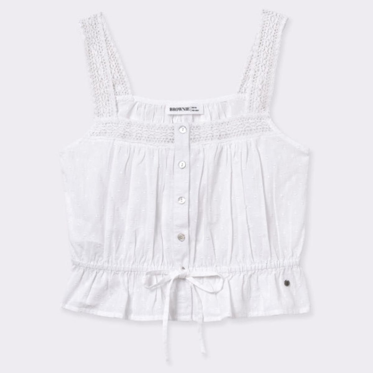 BROWNIE - Top Detalles Encaje  Mujer Brownie