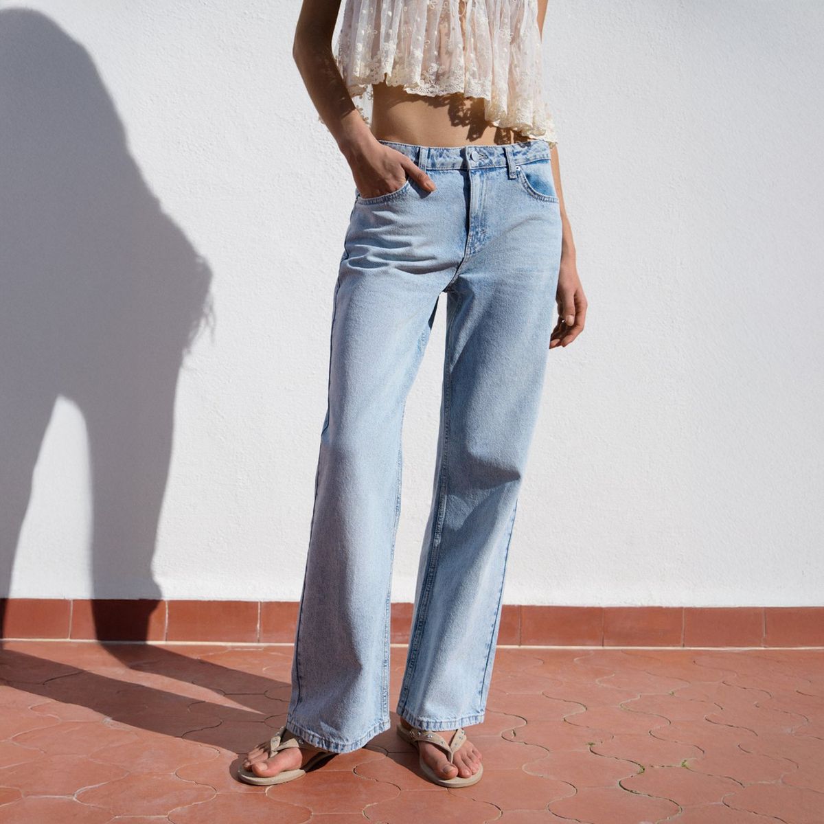 BROWNIE - Jeans Tiro Bajo Mujer Brownie