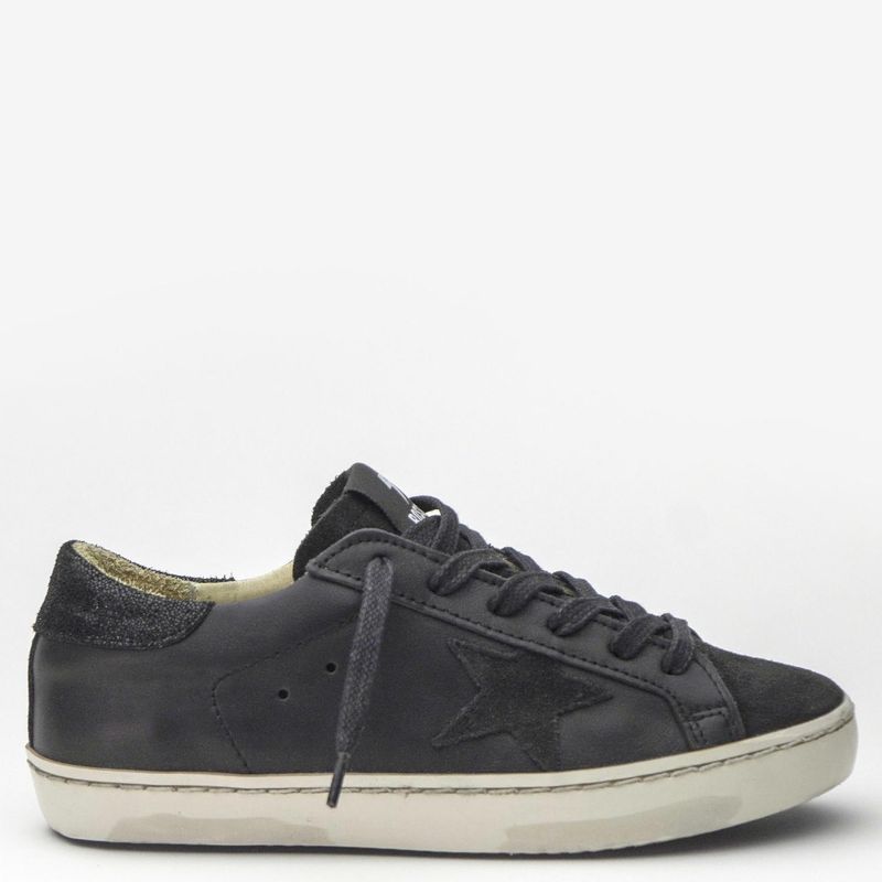 ROSSATI - Zapatilla Urbana Mujer Cuero Negro Rossati