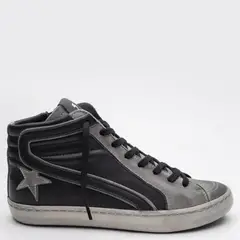 ROSSATI - Zapatilla Urbana Mujer Cuero Negro