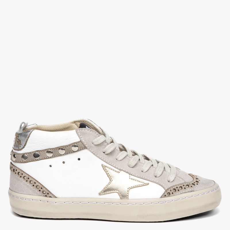 ROSSATI - Zapatilla Urbana Mujer Cuero Blanco Rossati