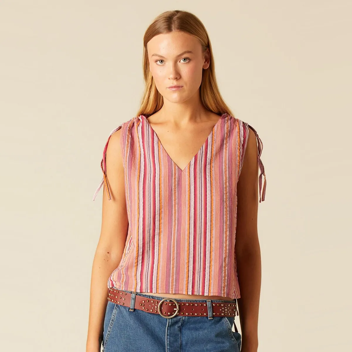 NICOLI - Blusa Raya Multicolor Mora  Mujer Nicoli