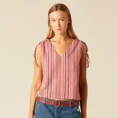 NICOLI - Blusa Raya Multicolor Mora Mujer