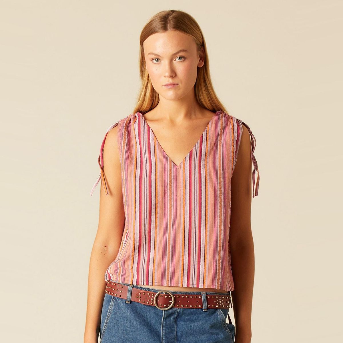 NICOLI - Blusa Raya Multicolor Mora  Mujer Nicoli