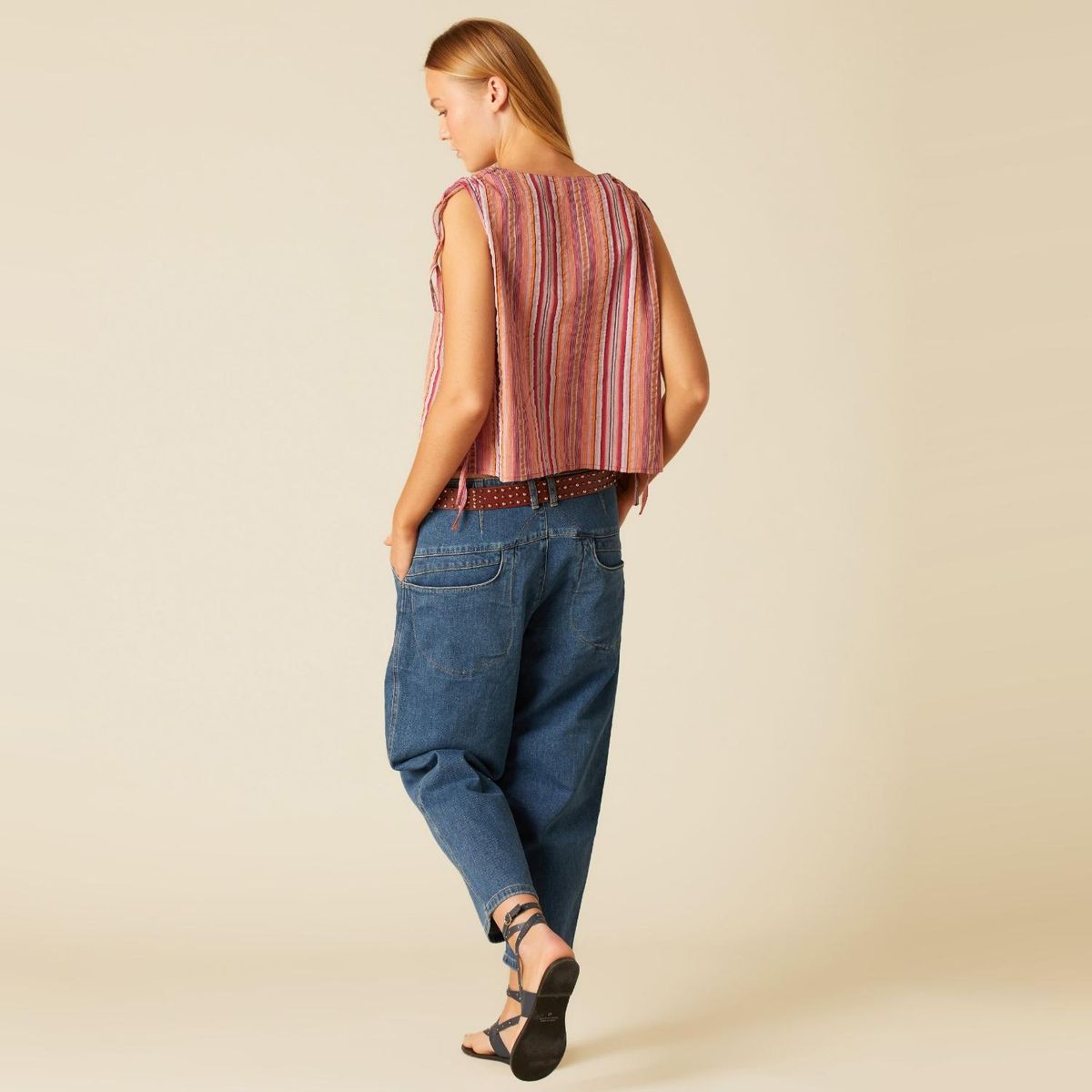 NICOLI - Blusa Raya Multicolor Mora  Mujer Nicoli