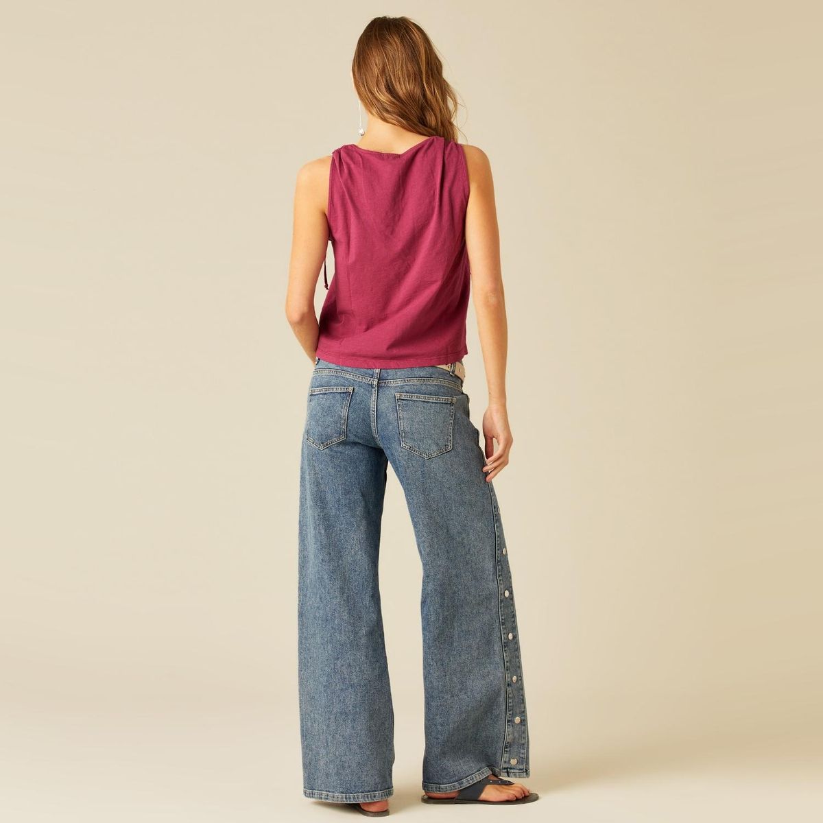 NICOLI - Polera Lazo Mora Mujer Nicoli