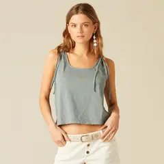 NICOLI - Polera Lazo Gris Mujer