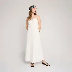 NICOLI - Vestido Conchas Blanco Mujer