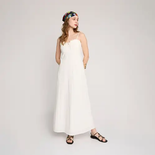 NICOLI - Vestido Conchas Blanco Mujer