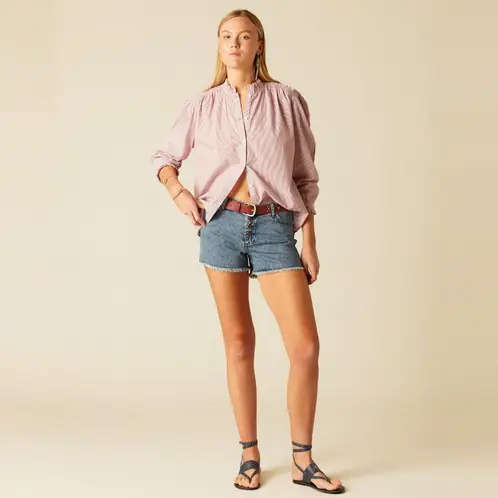 NICOLI - Short Botones Vaquero Azul Mujer