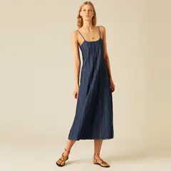 NICOLI - Vestido Denim Cortes Mujer