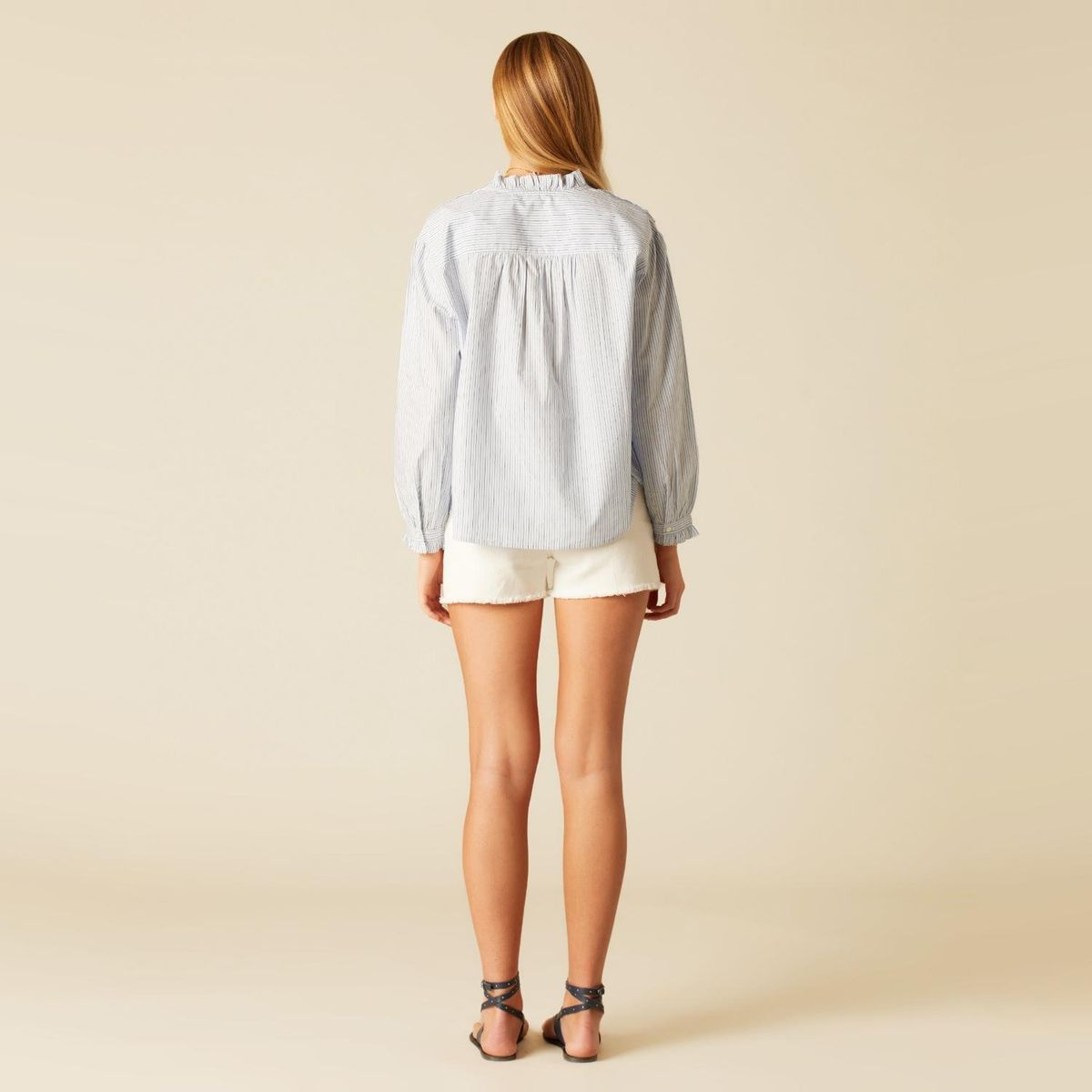 NICOLI - Blusa Rayas Azul  Mujer Nicoli