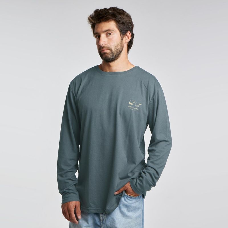 TOKE - Polera Manga Larga Cascos Hombre Toke