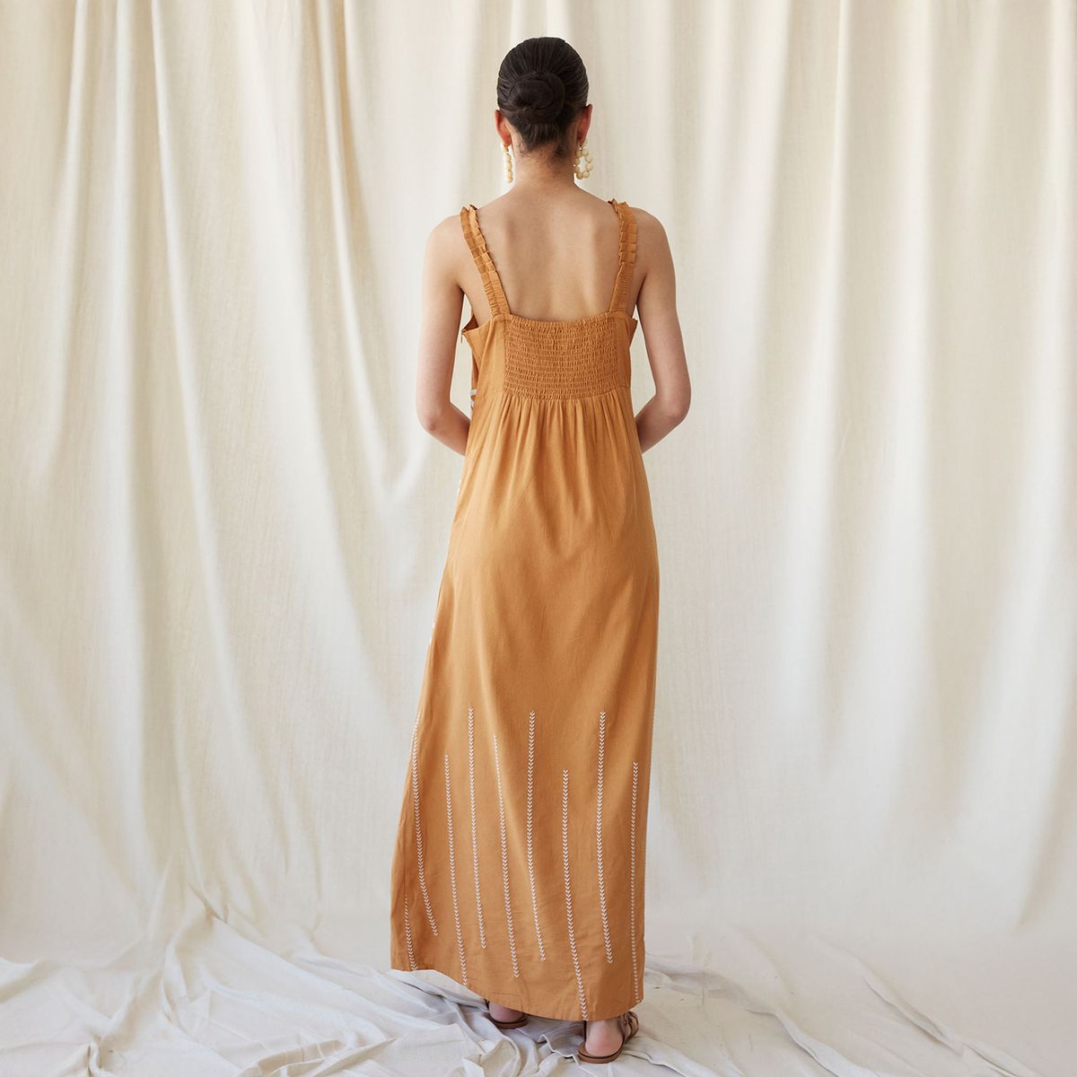 COOSY - Vestido Fiesta Bordado Mujer Coosy