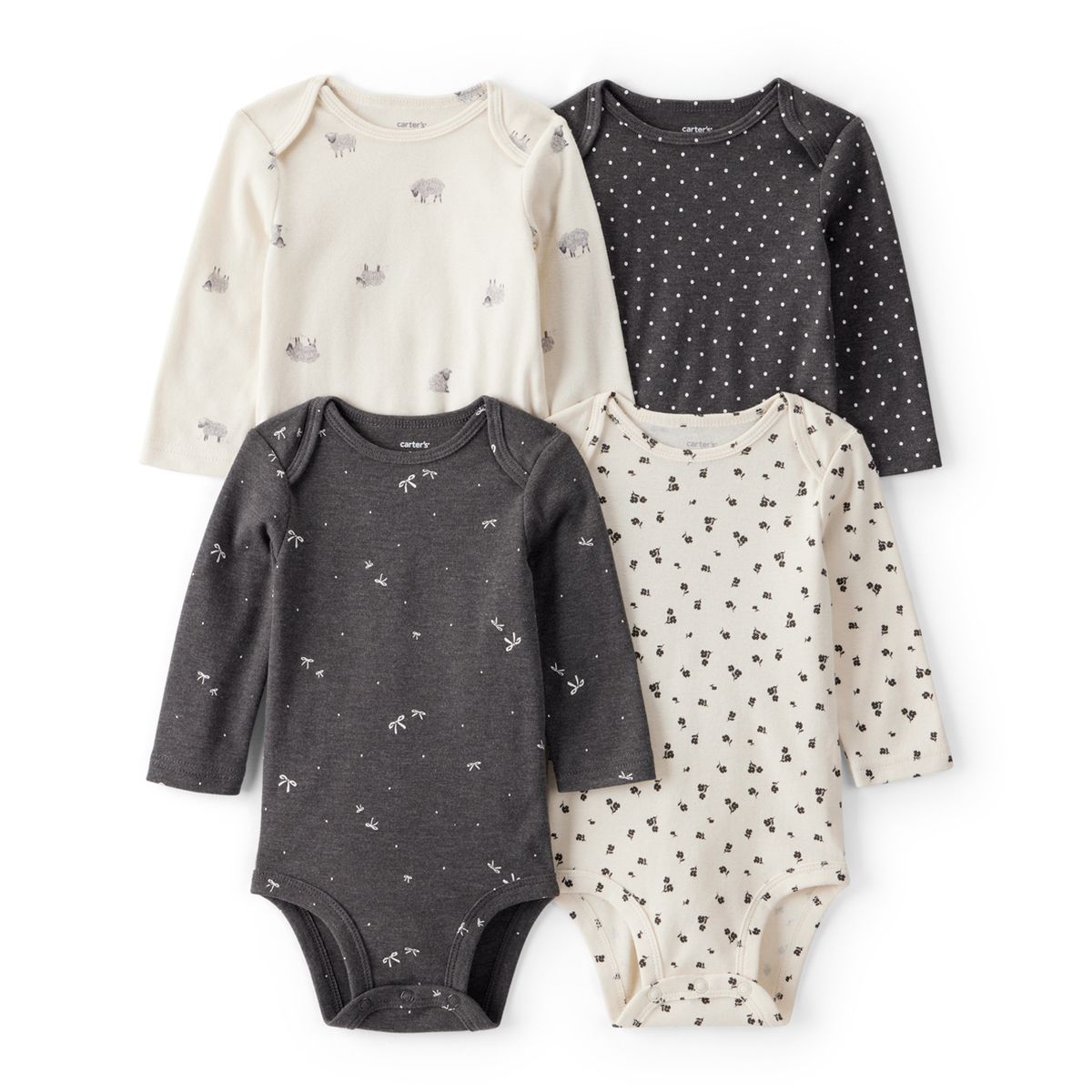 CARTER'S - Pack de Bodys Algodón 4 unidades Bebé Niña Carter's