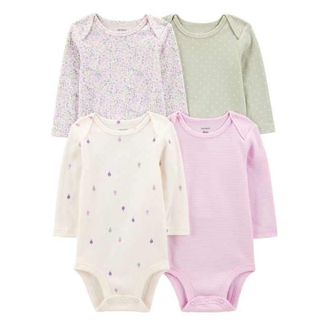 CARTER'S - Pack de Bodys Algodón 4 unidades Bebé Niña Carter's