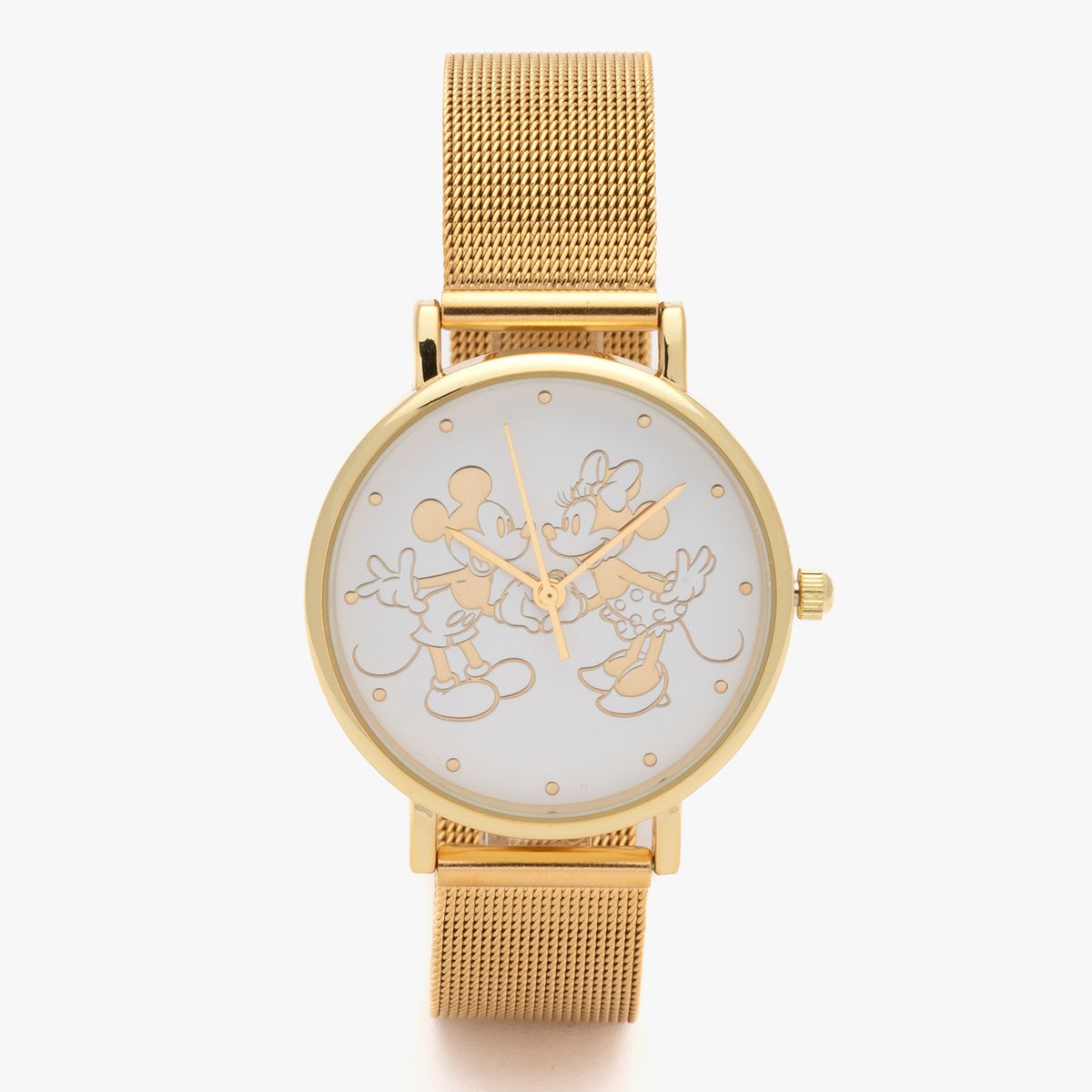 DISNEY - Reloj Análogo Minnie y Mickey Mujer Disney