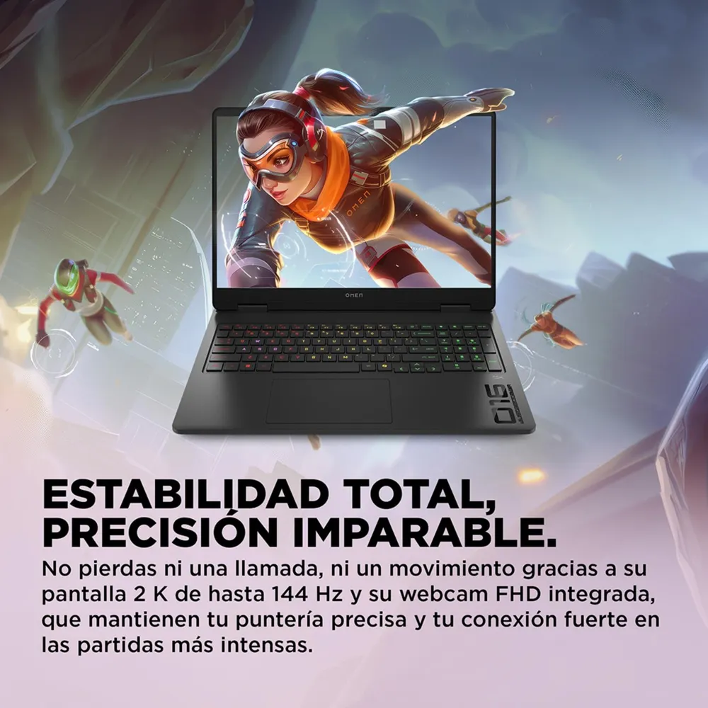 HP OMEN 16-ap0002la Ryzen AI 7 16GB RTX 5060 Negro Sombra, foto 10