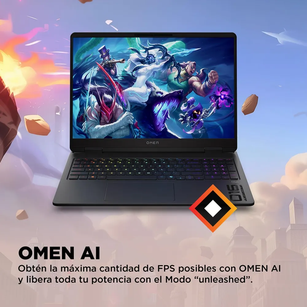 HP OMEN 16-ap0002la Ryzen AI 7 16GB RTX 5060 Negro Sombra, foto 12