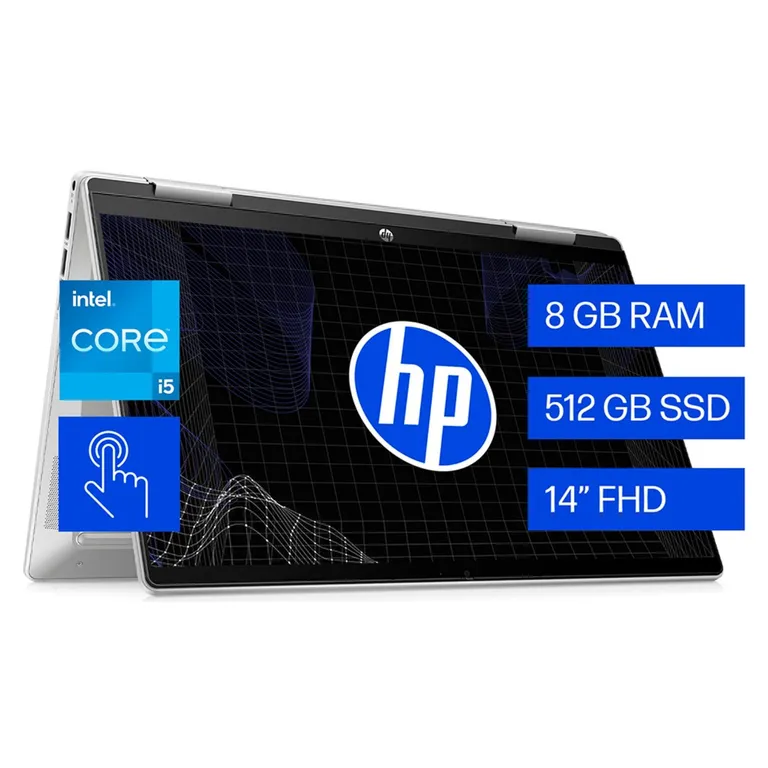 Notebook HP Pavilion x360 14-EK1012LA Intel Core i5-1335U 8GB RAM 512GB SSD 14" FHD Táctil + Lápiz