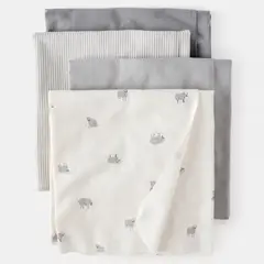 CARTER'S - Pack 4 Mantas Bebé Unisex