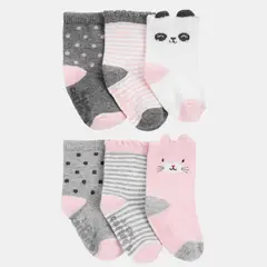 CARTER'S - Calcetines Pack 6 Pares Bebé Niña