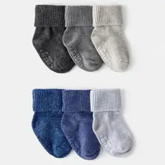 CARTER'S - Pack 6 Pares Calcetines Algodón Bebé Niño