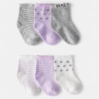 Pack 6 Pares Calcetines Algodón Bebé Niña