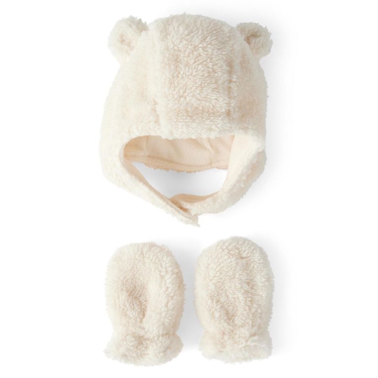 CARTER'S Conjunto 2 Piezas Gorro Y Mitones Sherpa Bebé Unisex